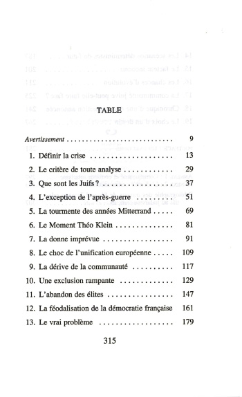 L&rsquo;AVENIR DES JUIFS DE FRANCE
