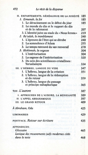 Le r&eacute;cit de la disparue : Shmuel Trigano